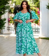 Длинное платье с открытыми плечами VOJ-1036A550