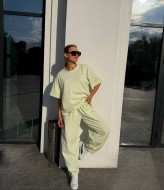 Костюм футболка oversize и брюки-бананы SOLO-271A1100