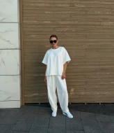 Костюм футболка oversize и брюки-бананы SOLO-271A1100