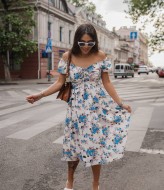 Платье женское с разрезом  YM-5967.1A14