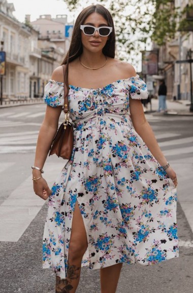 Платье женское с разрезом  YM-5967.1A14