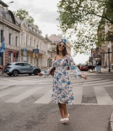 Платье женское с разрезом  YM-5967.1A14