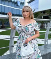 Платье женское с разрезом  YM-5967.1A14