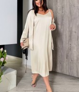 Шелковое платье с рубашкой EST-5790A890