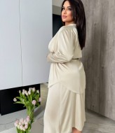 Шелковое платье с рубашкой EST-5790A890