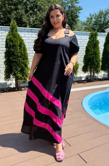 Летнее платье свободного кроя  VL-1095A800