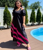 Летнее платье свободного кроя  VL-1095A800 Летнее платье свободного кроя  VL-1095A800