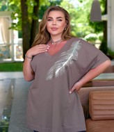 Удлиненная футболка женская NU-1460A11