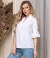 Блуза с v образным вырезом  JAV-455.5190A180