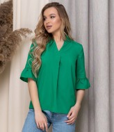 Блуза с v образным вырезом  JAV-455.5190A180