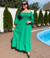 Однотонное платье VK-084A950 Однотонное платье VK-084A950