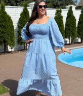 Однотонное платье VK-084A950