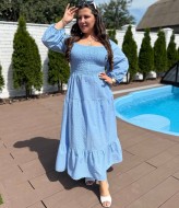 Однотонное платье VK-084A950