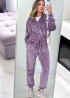 Велюровый костюм с лампасами LYR-0264A650