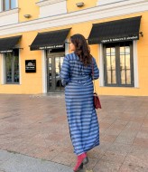 Трикотажное длинное платье  DG-d41817A500