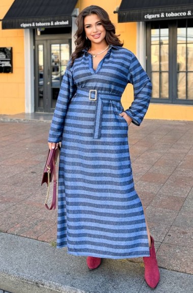 Трикотажное длинное платье  DG-d41817A500