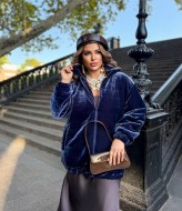 Бархатный бомбер ANK-7230.1A500