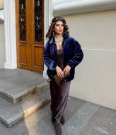 Бархатный бомбер ANK-7230.1A500