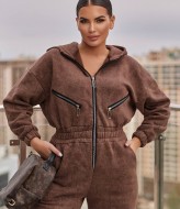 Женский комбинезон на флисе  EY-685A29B33