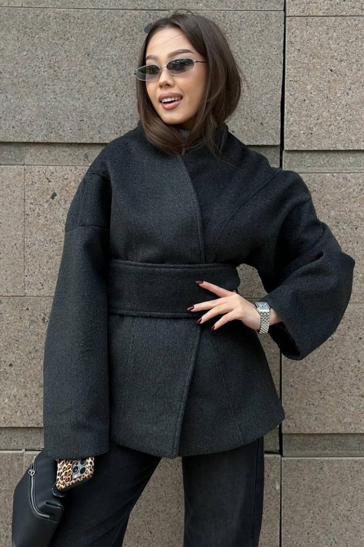 Полупальто с поясом NK-9192A900 Полупальто с поясом NK-9192A900