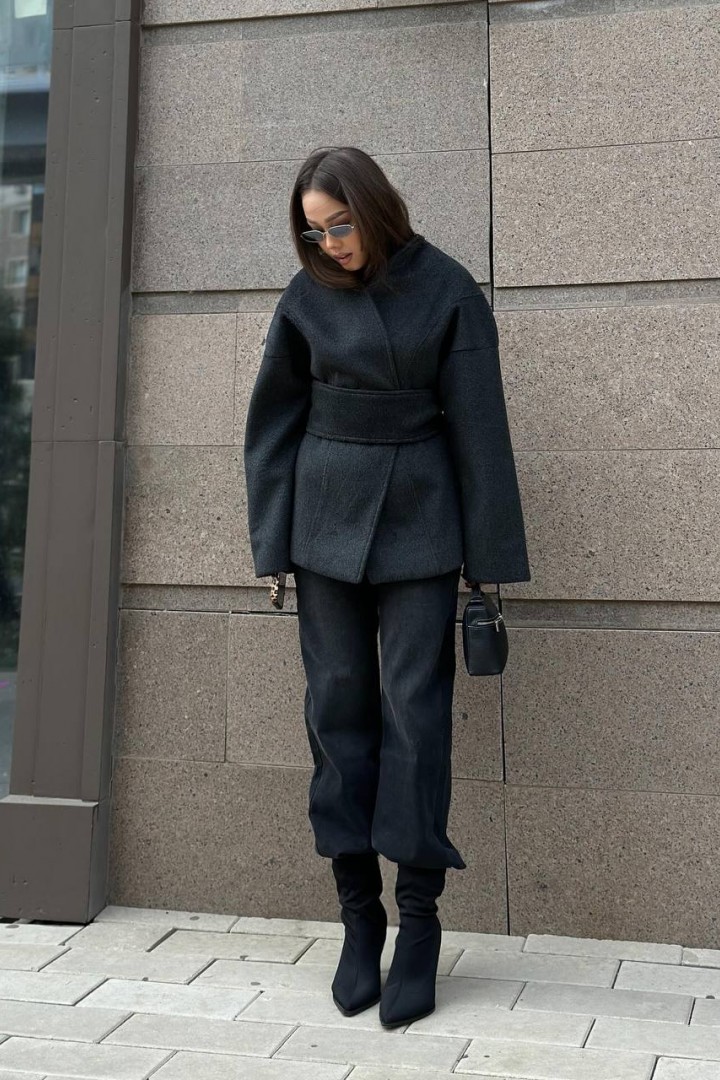 Полупальто с поясом NK-9192A900 Полупальто с поясом NK-9192A900