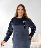 Теплое платье свободного кроя TAS-9031A720