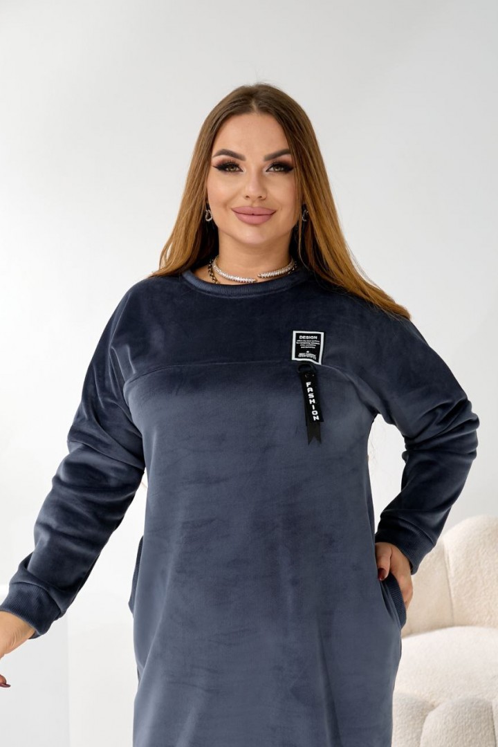 Теплое платье свободного кроя TAS-9031A720