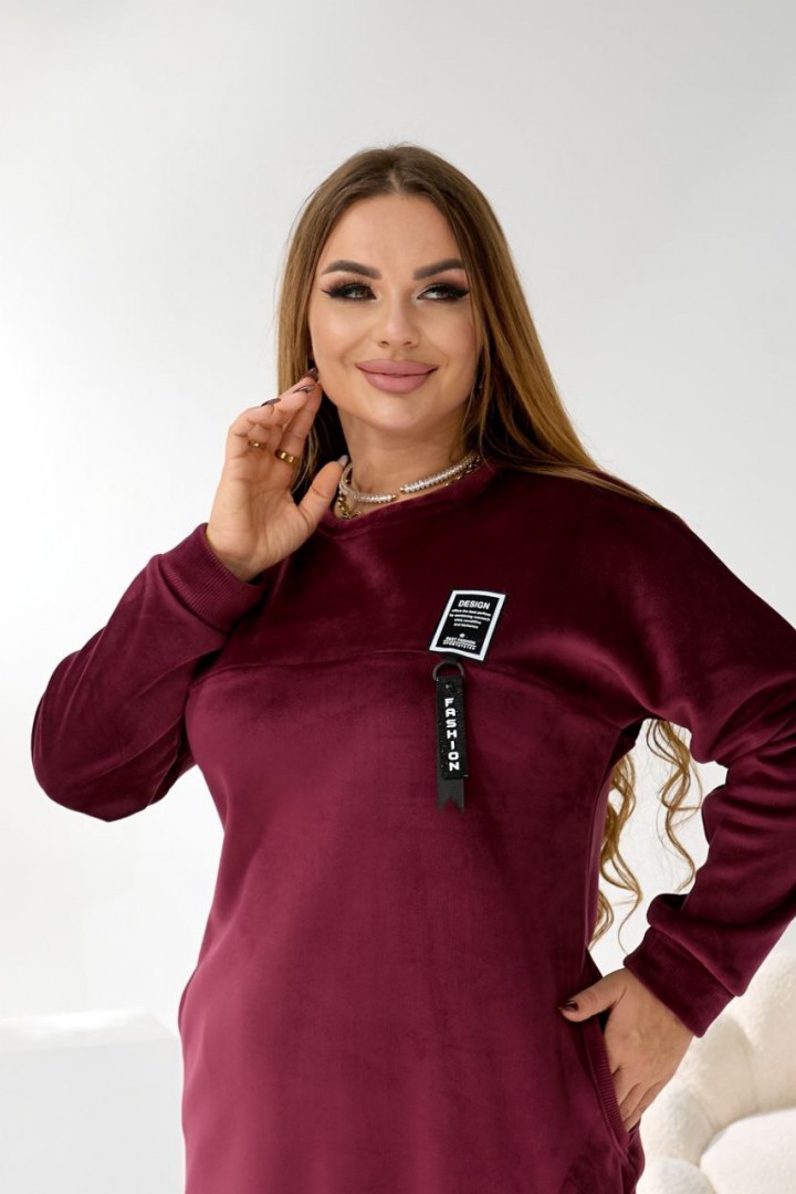 Теплое платье свободного кроя TAS-9031A720 Теплое платье свободного кроя TAS-9031A720