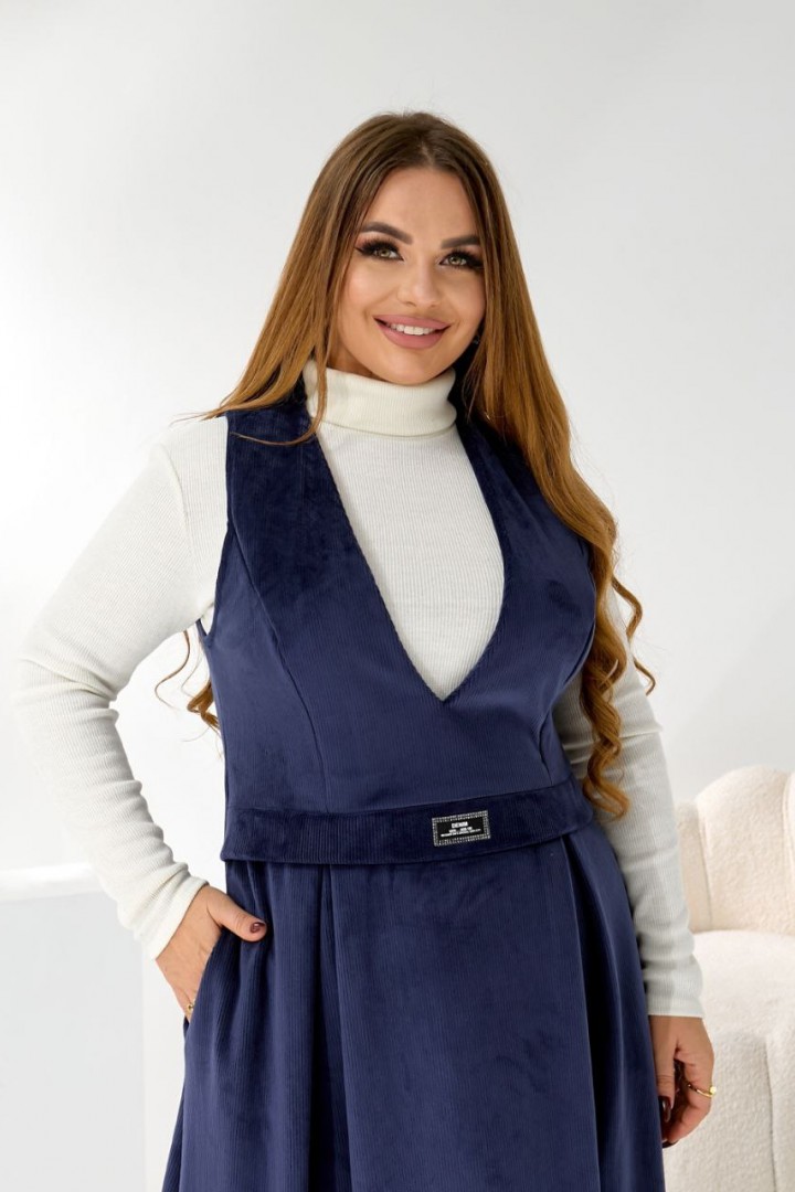 Вельветовый сарафан TAS-9104A750