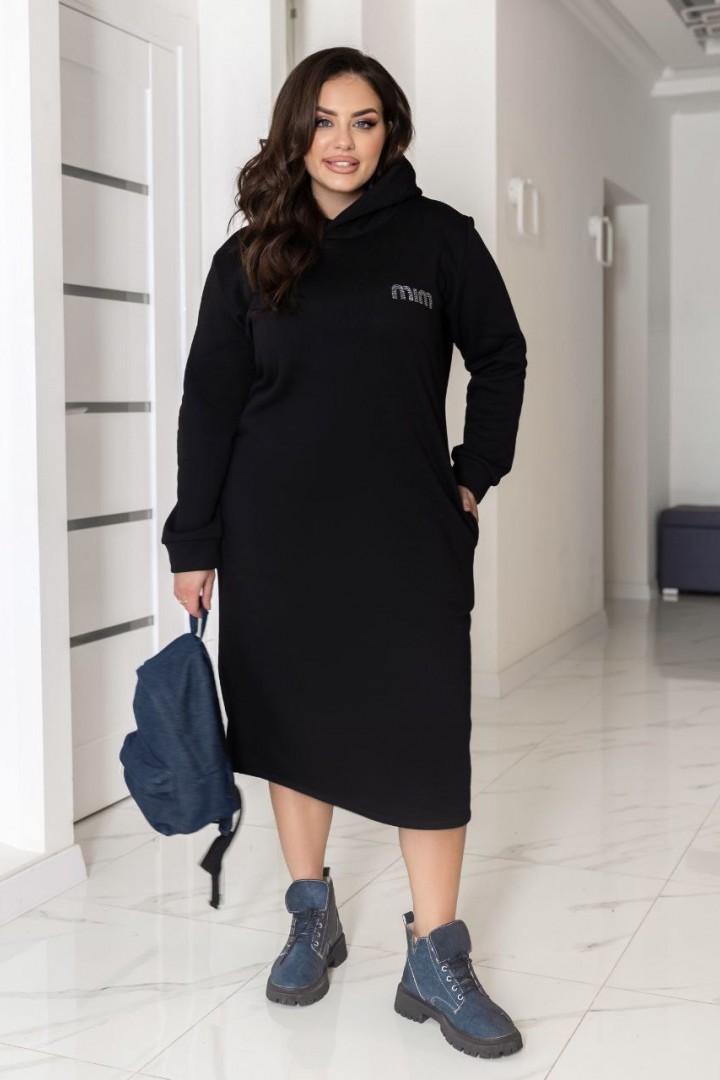 Платье с капюшоном длинное  LSH-988A13.5 Платье с капюшоном длинное  LSH-988A13.5