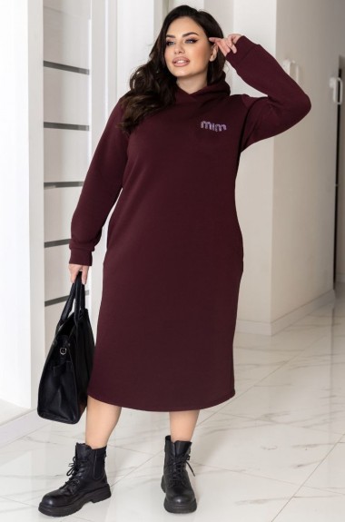 Платье с капюшоном длинное  LSH-988A13.5 Платье с капюшоном длинное  LSH-988A13.5