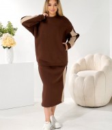 Теплый костюм юбка и кофта  LF-273A1100 Теплый костюм юбка и кофта  LF-273A1100