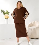 Теплый костюм юбка и кофта  LF-273A1100 Теплый костюм юбка и кофта  LF-273A1100