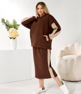 Теплый костюм юбка и кофта  LF-273A1100 Теплый костюм юбка и кофта  LF-273A1100