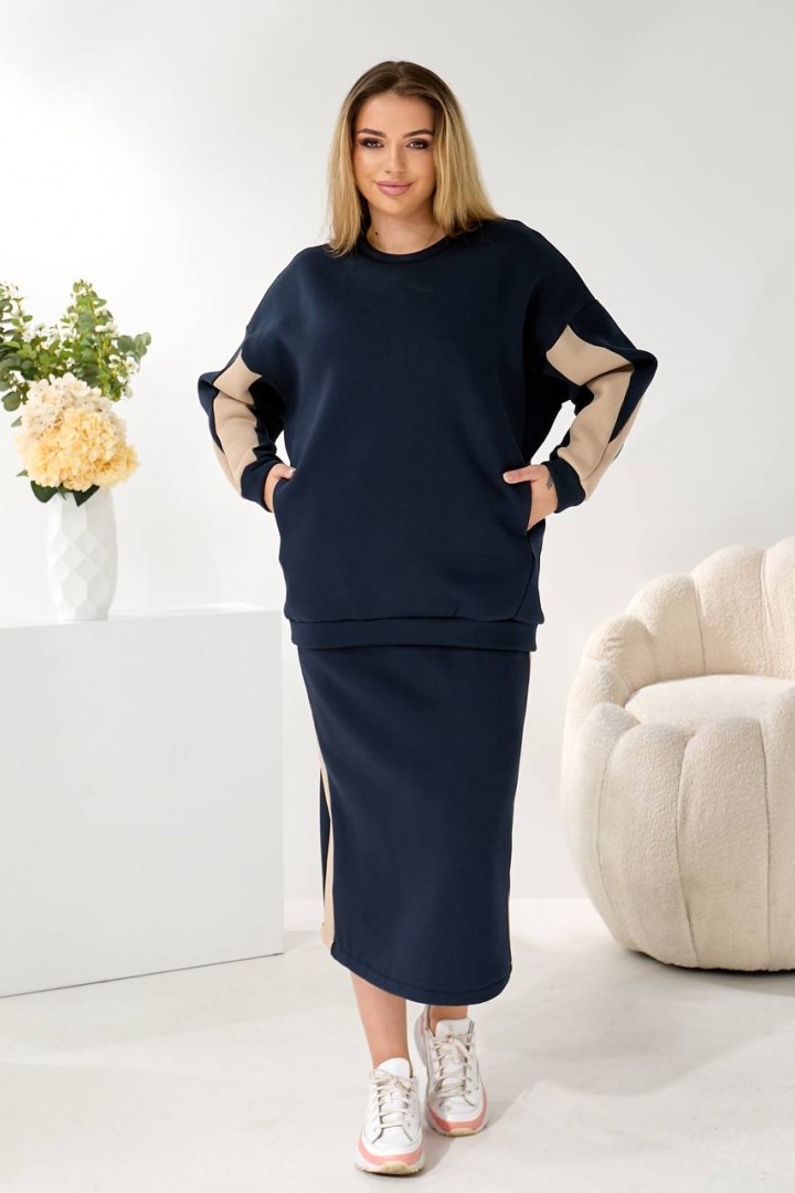 Теплый костюм юбка и кофта  LF-273A1100 Теплый костюм юбка и кофта  LF-273A1100