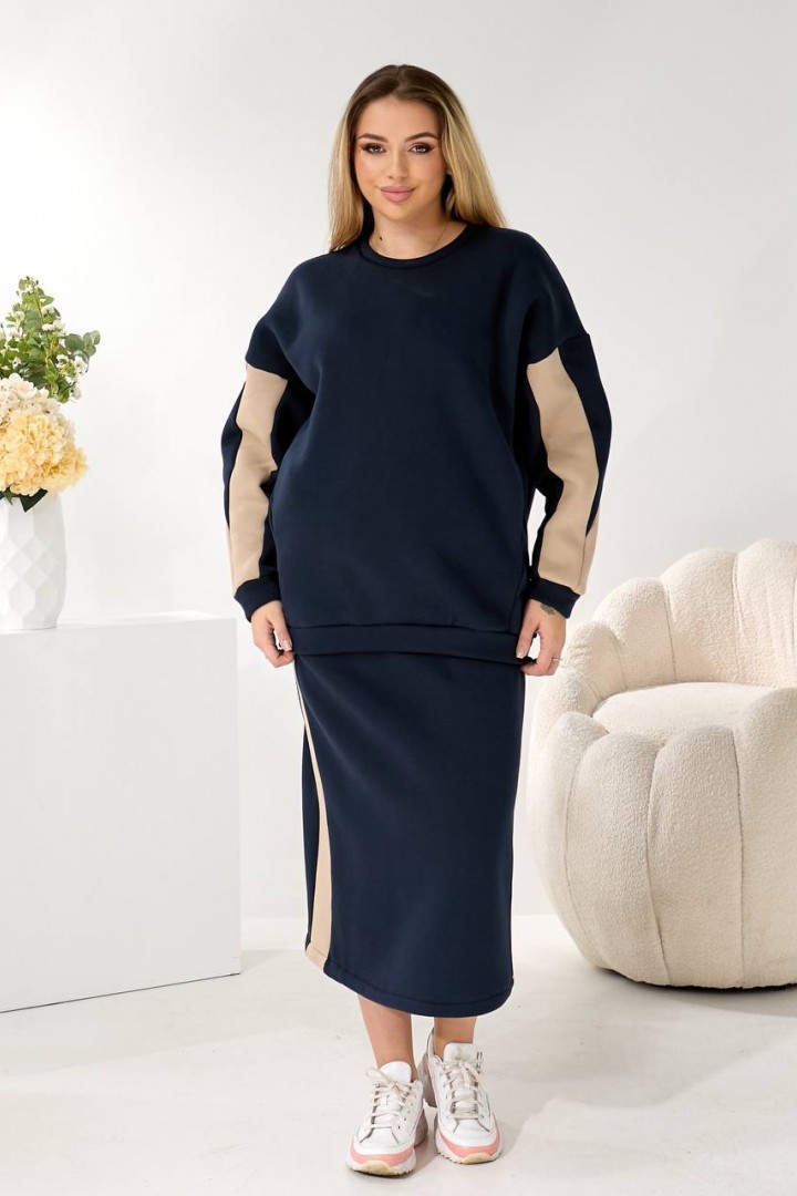 Теплый костюм юбка и кофта  LF-273A1100 Теплый костюм юбка и кофта  LF-273A1100