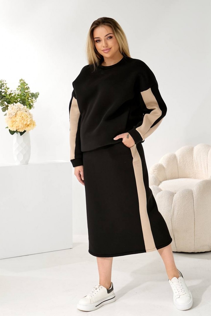 Теплый костюм юбка и кофта  LF-273A1100 Теплый костюм юбка и кофта  LF-273A1100