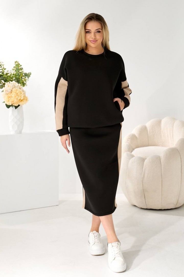 Теплый костюм юбка и кофта  LF-273A1100 Теплый костюм юбка и кофта  LF-273A1100