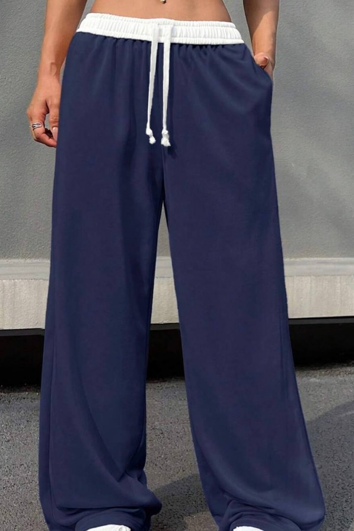 Спортивные брюки с белым поясом DMP-A7229A300