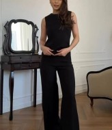 Костюм трійка штани палаццо, топ та блузка EST-5908A990