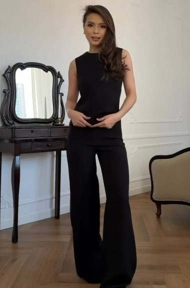 Костюм трійка штани палаццо, топ та блузка EST-5908A990