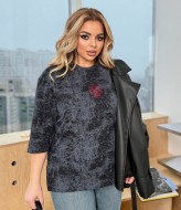 Женская оверсайз футболка ELR-4012A500 Женская оверсайз футболка ELR-4012A500