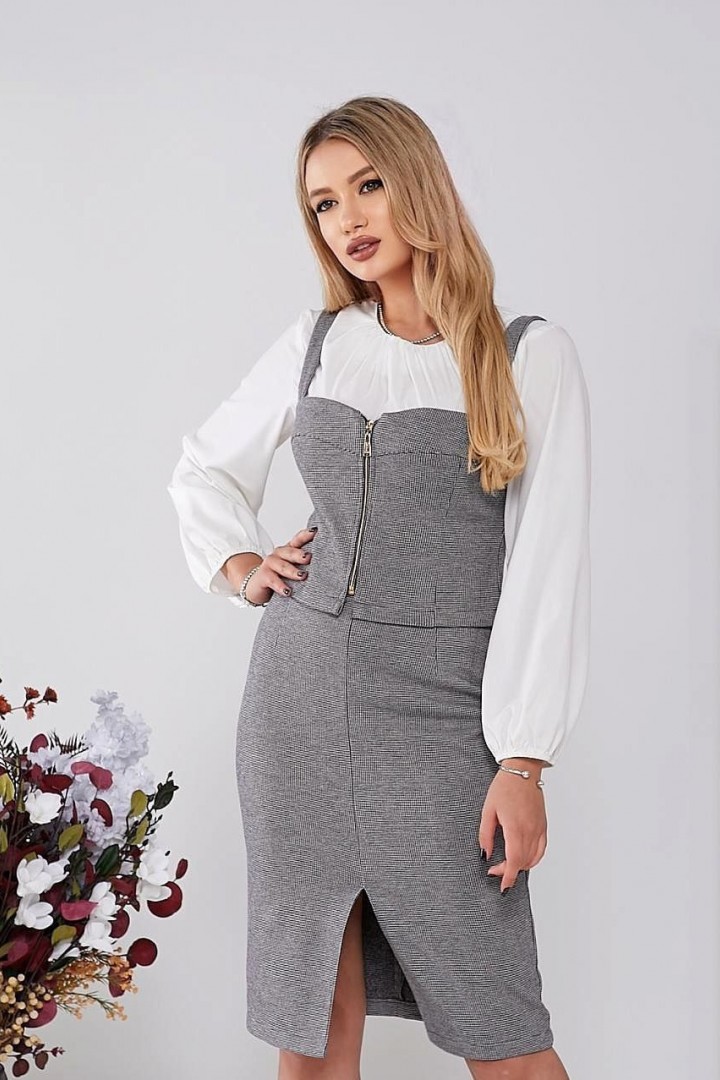 Костюм спідниця та жилет GOL-1776A800