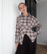 Асимметричная рубашка SSY-033A600