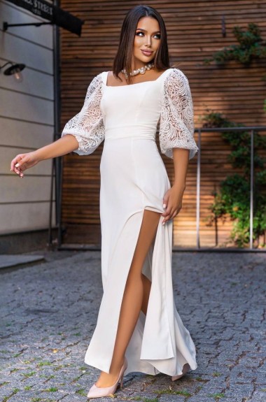 Белые женские вечерние платья — купить в интернет-магазине Ламода