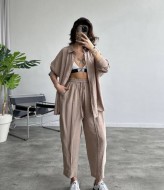 Костюм двойка удлиненная рубашка + брюки EVD-343A590