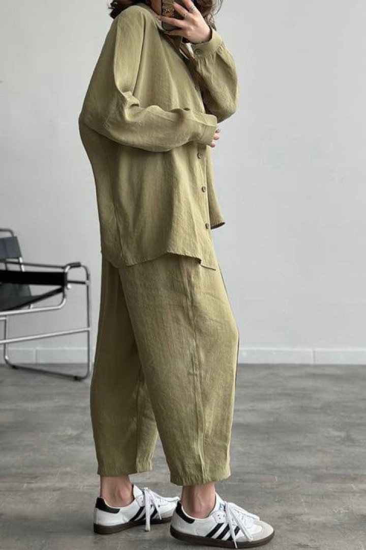 Костюм двойка удлиненная рубашка + брюки EVD-343A590