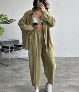 Костюм двойка удлиненная рубашка + брюки EVD-343A590