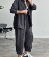 Костюм двойка удлиненная рубашка + брюки EVD-343A590