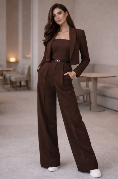 Классический костюм пиджак+комбинезон EVD-406A800 Классический костюм пиджак+комбинезон EVD-406A800